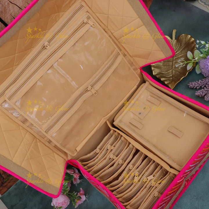 Luxurious Zigzag Jewellery Organiser - Essential Accessory