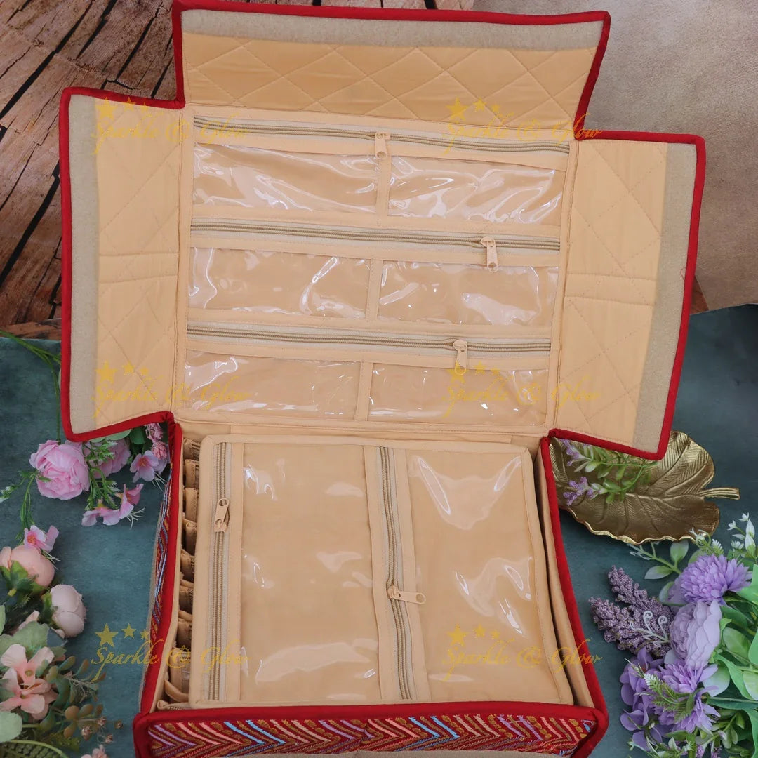 Luxurious Zigzag Jewellery Organiser - Essential Accessory