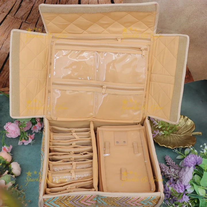 Luxurious Zigzag Jewellery Organiser - Essential Accessory