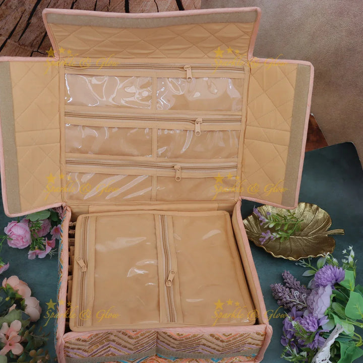 Luxurious Zigzag Jewellery Organiser - Essential Accessory