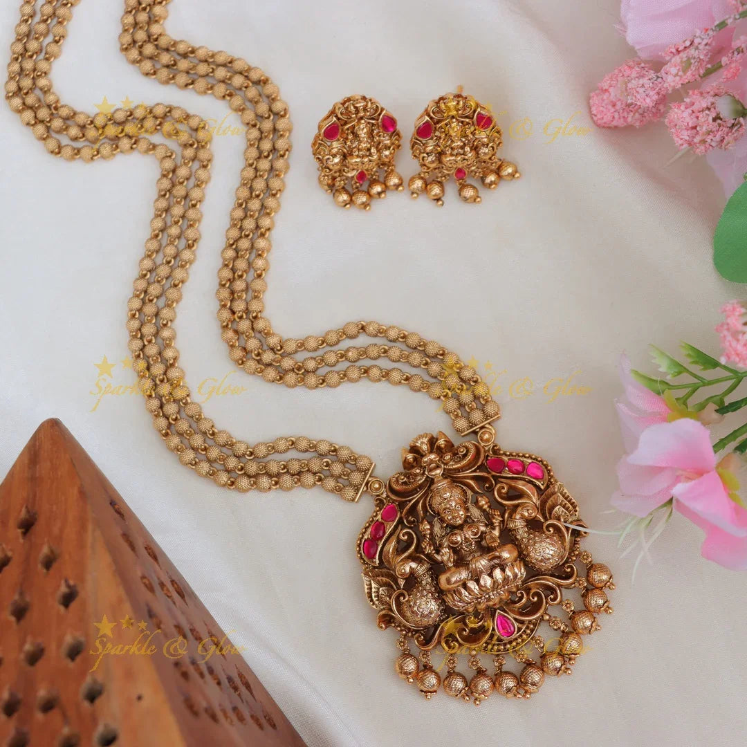 Exquisite Gold Jadau Kundan Necklace for Weddings