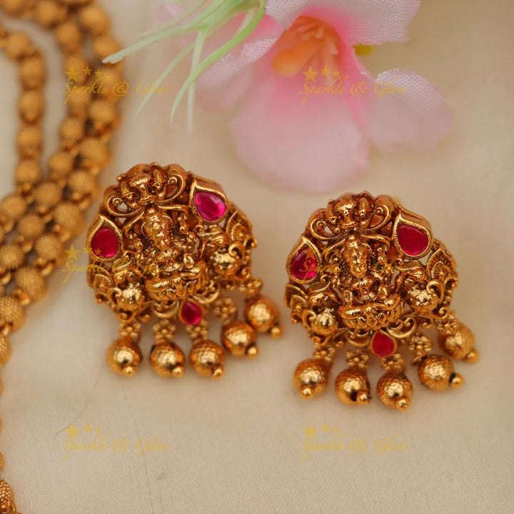 Exquisite Gold Jadau Kundan Necklace for Weddings