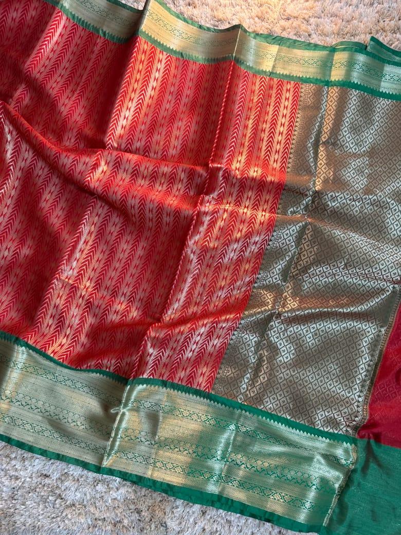 Luxurious Tanchui Silk Saree - Celebrate in Style