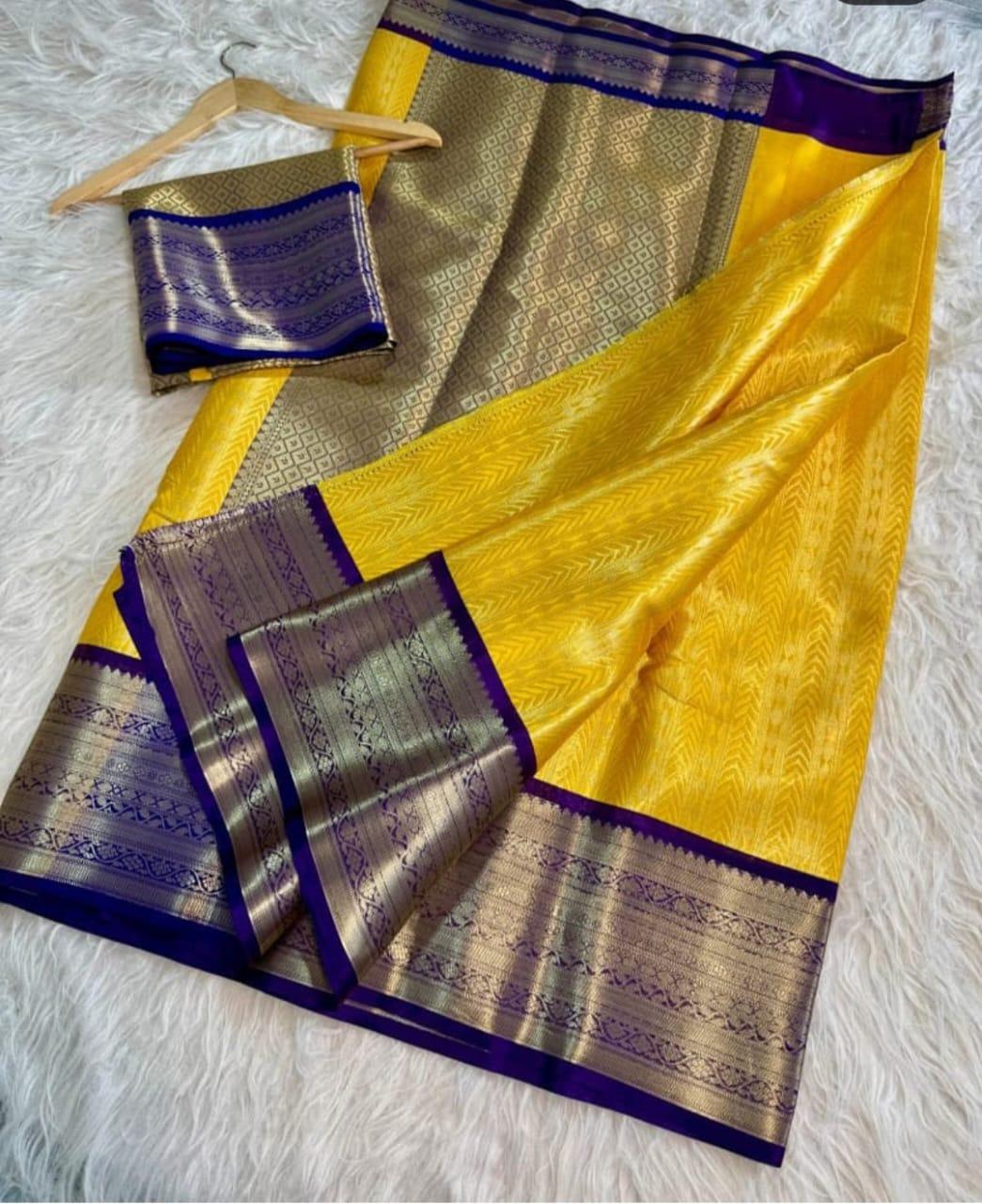Luxurious Tanchui Silk Saree - Celebrate in Style