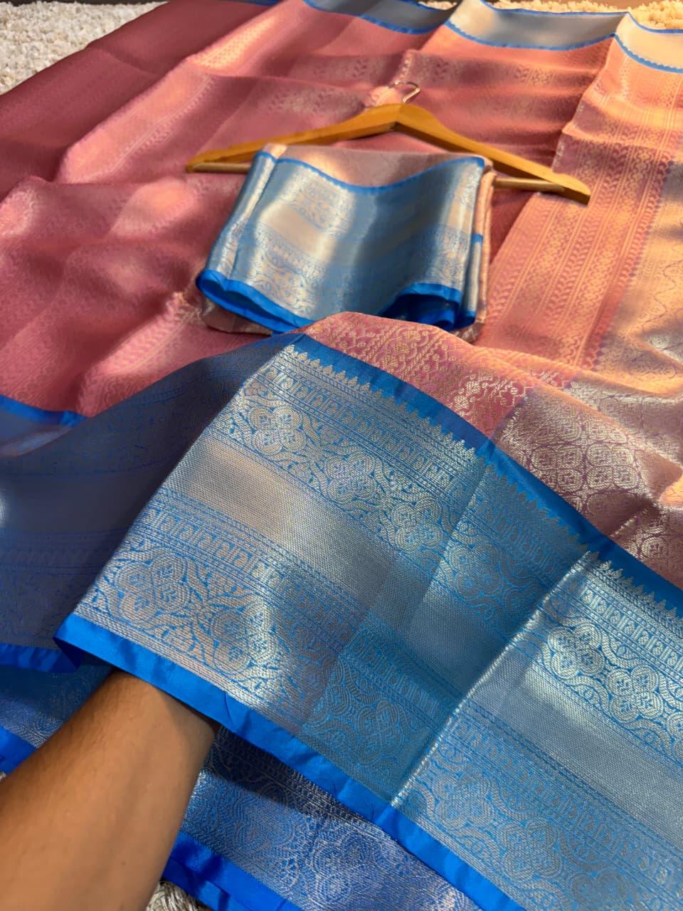 Luxurious Tanchui Silk Saree - Celebrate in Style
