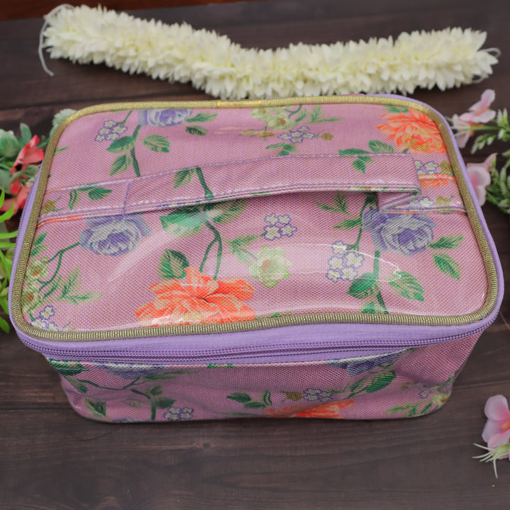 Elegant Floral Jewellery Organizer Bag for Festivals