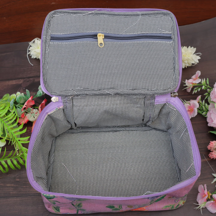 Elegant Floral Jewellery Organizer Bag for Festivals