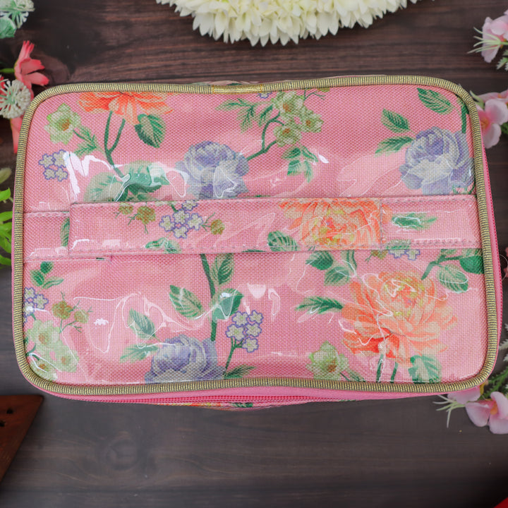Elegant Floral Jewellery Organizer Bag for Festivals