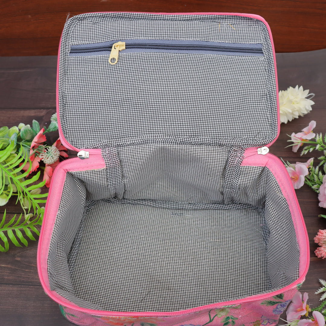 Elegant Floral Jewellery Organizer Bag for Festivals