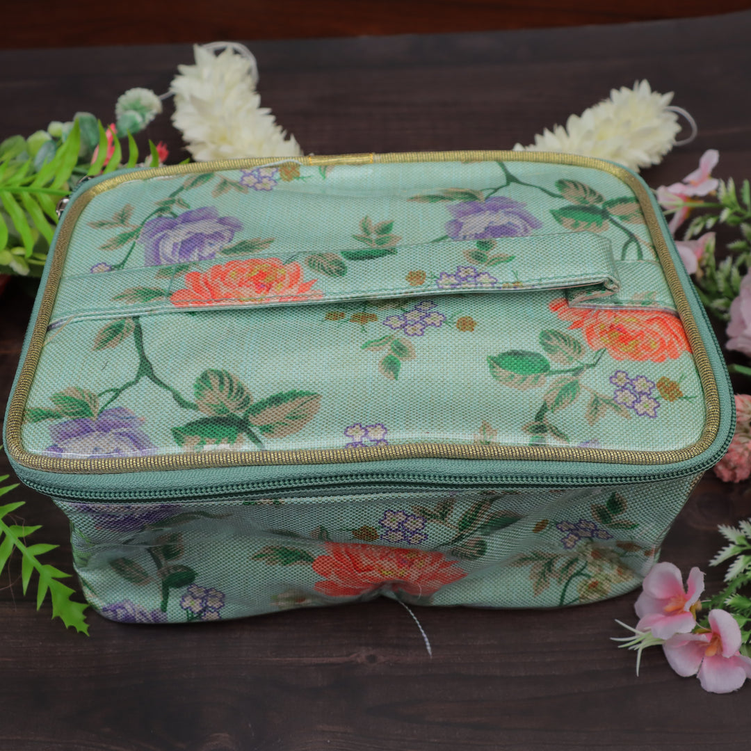 Elegant Floral Jewellery Organizer Bag for Festivals