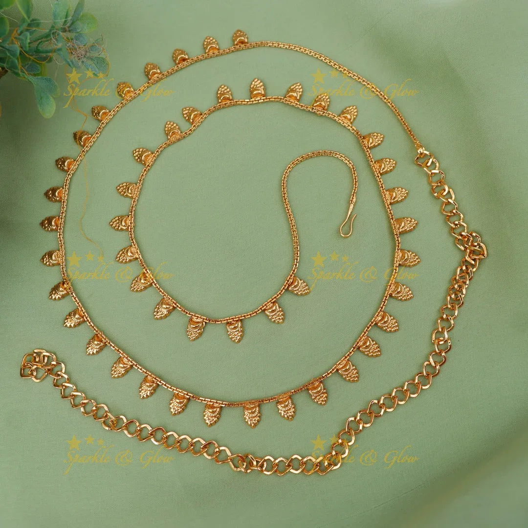 Exquisite Gold Bead Waist Chain for Festive Occasions