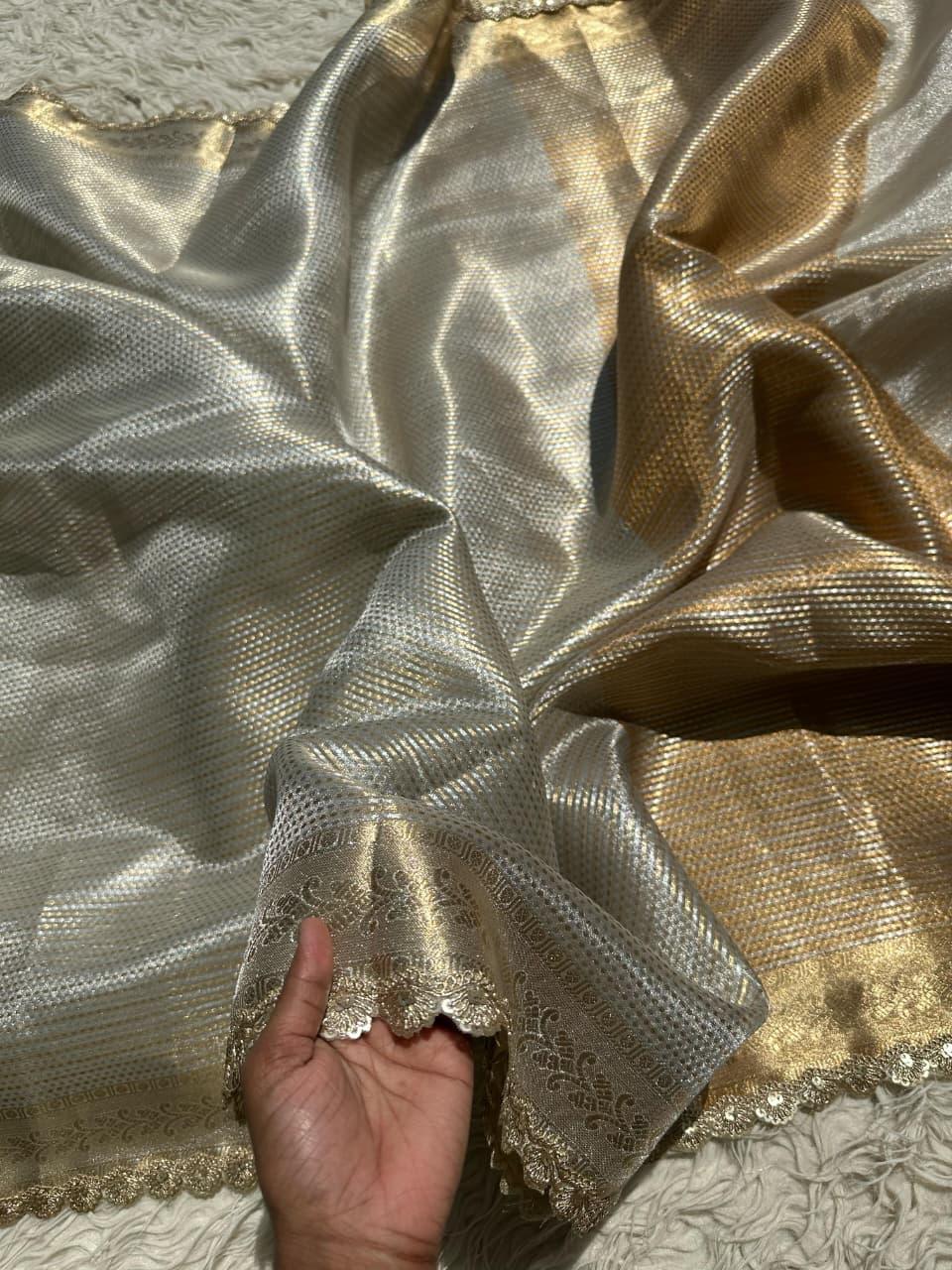 Elegant Banarasi Gold Tissue Saree for Every Occasion