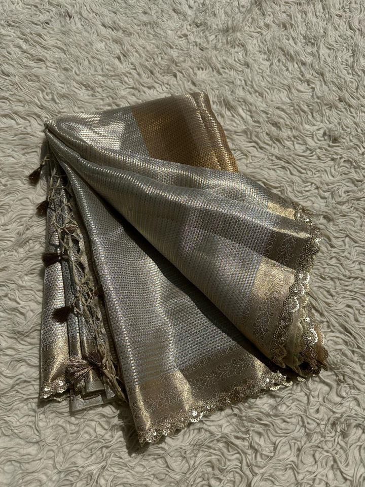 Elegant Banarasi Gold Tissue Saree for Every Occasion