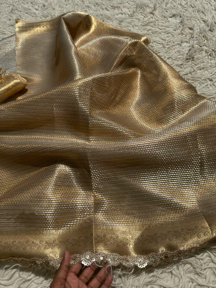 Elegant Banarasi Gold Tissue Saree for Every Occasion