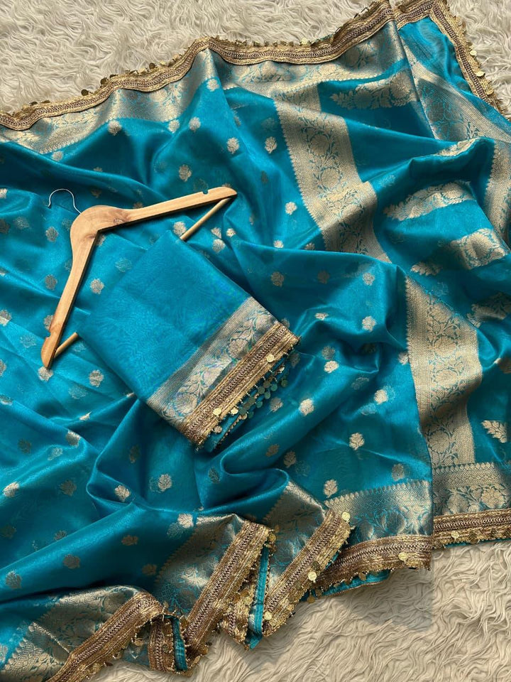 Elegant Pink Tissue Organza Saree - Perfect for Celebrations