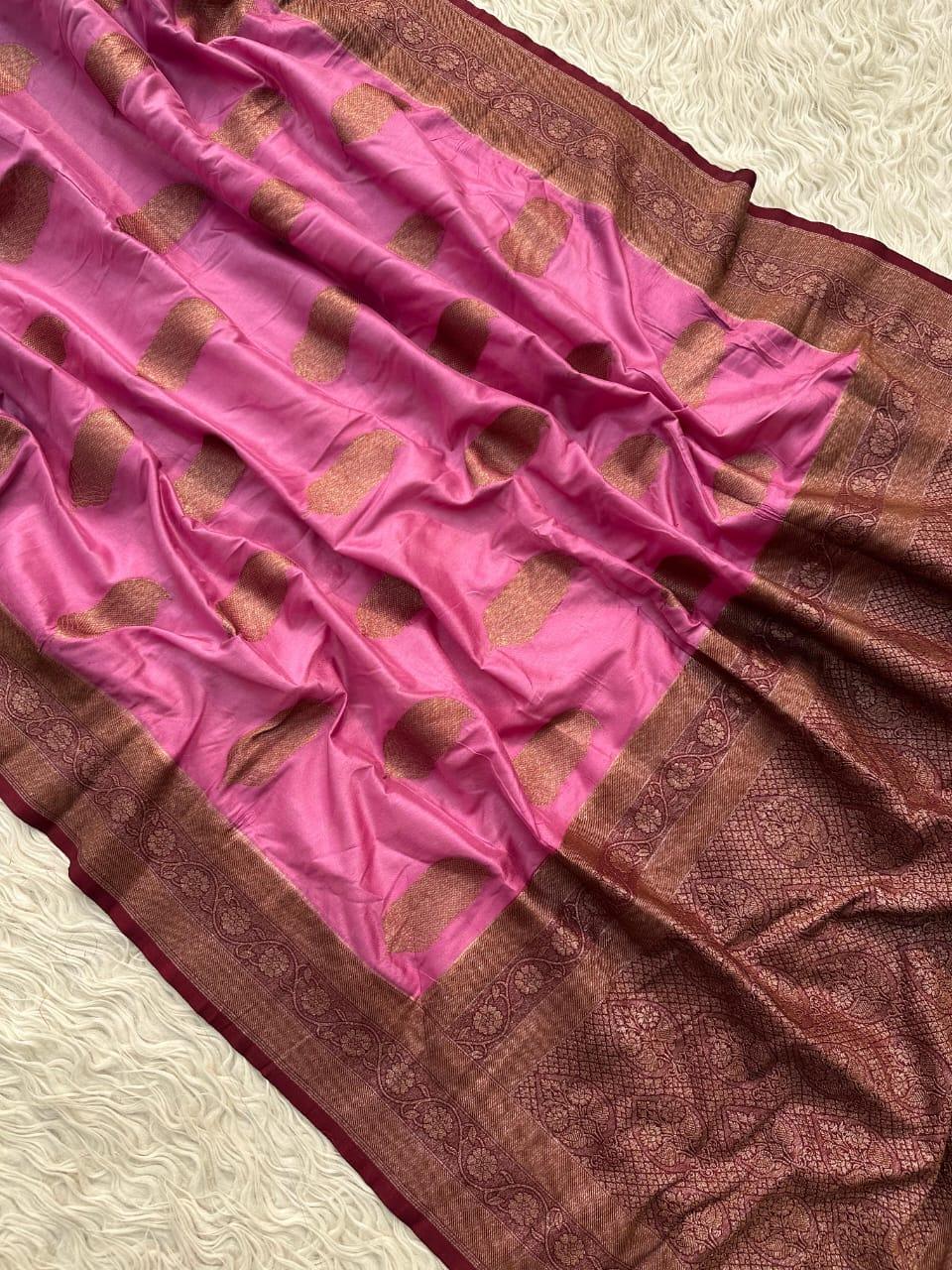 Elegant Blue Banarasi Silk Saree for Weddings & Festivities