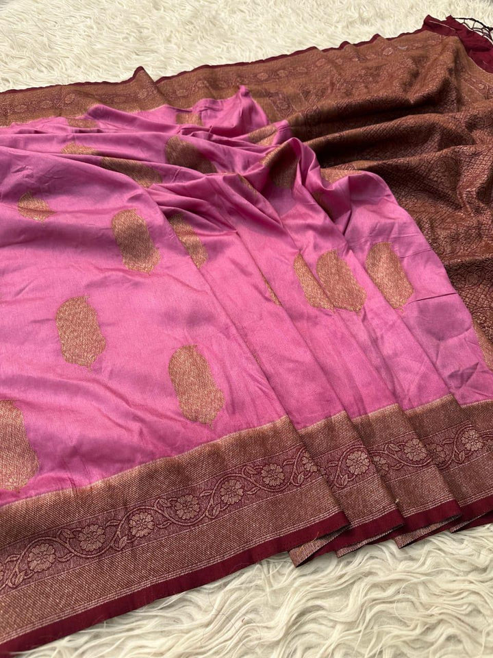 Elegant Blue Banarasi Silk Saree for Weddings & Festivities