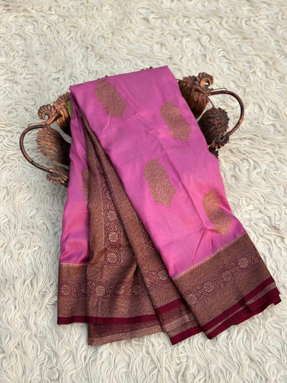Elegant Blue Banarasi Silk Saree for Weddings & Festivities