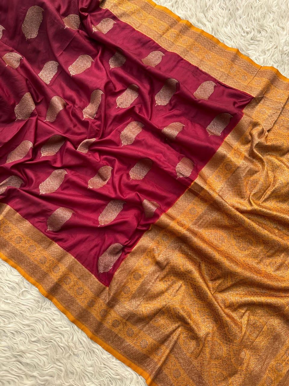 Elegant Blue Banarasi Silk Saree for Weddings & Festivities