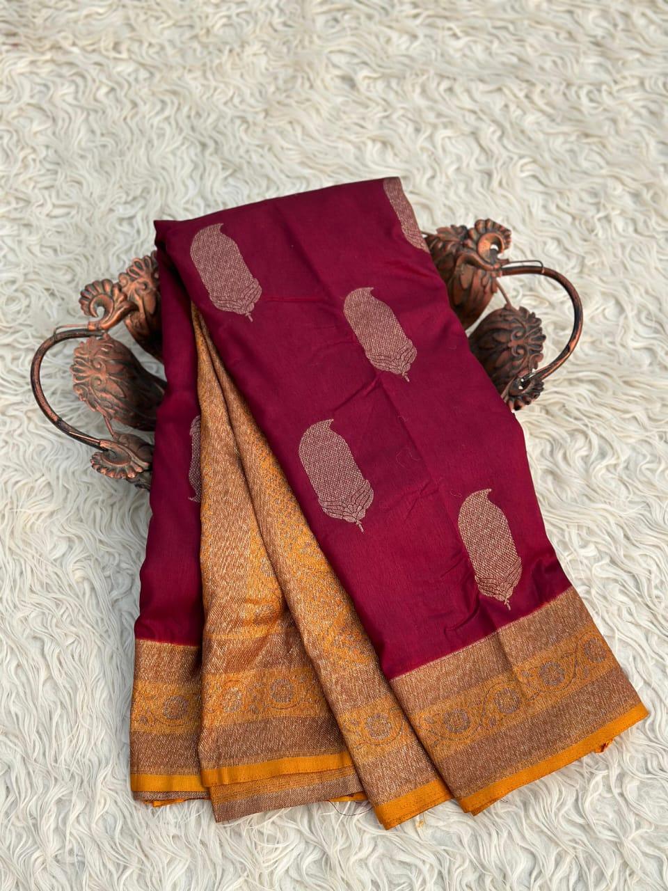 Elegant Blue Banarasi Silk Saree for Weddings & Festivities