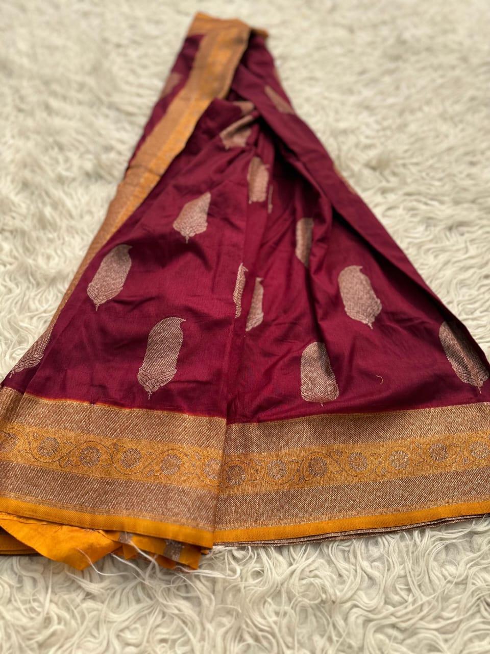 Elegant Blue Banarasi Silk Saree for Weddings & Festivities