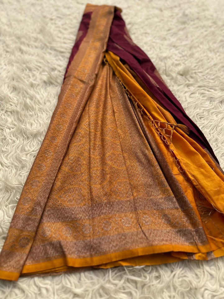 Elegant Blue Banarasi Silk Saree for Weddings & Festivities