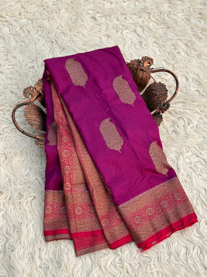 Elegant Blue Banarasi Silk Saree for Weddings & Festivities