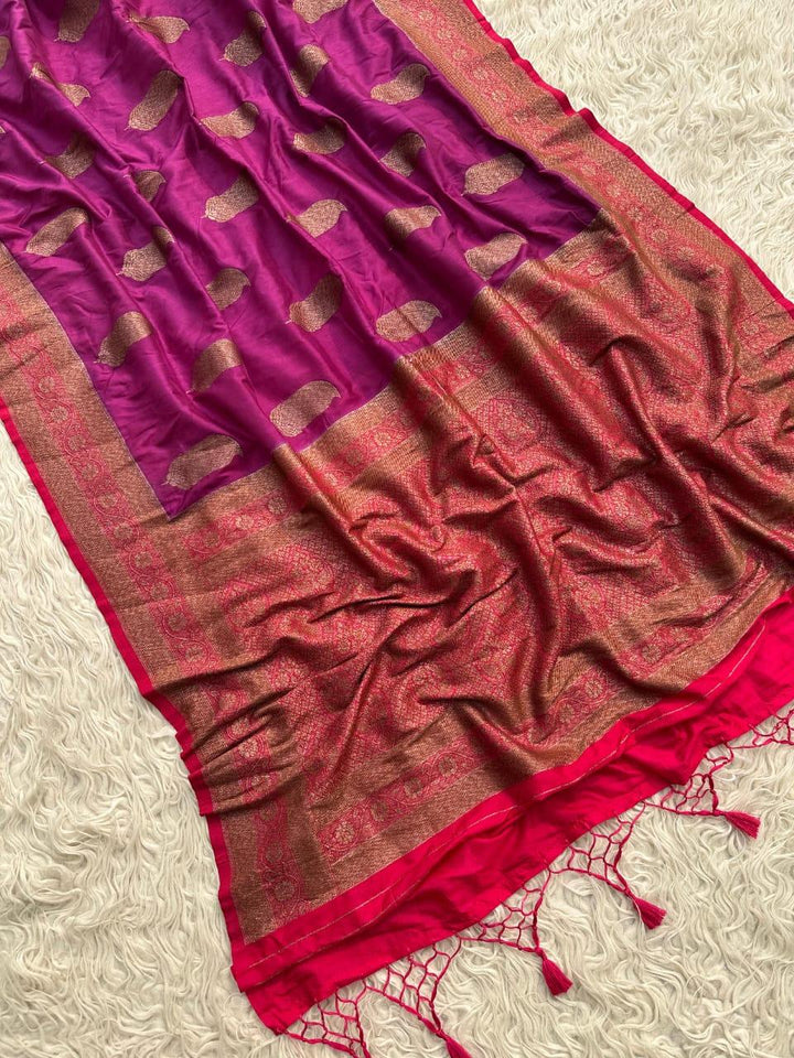 Elegant Blue Banarasi Silk Saree for Weddings & Festivities