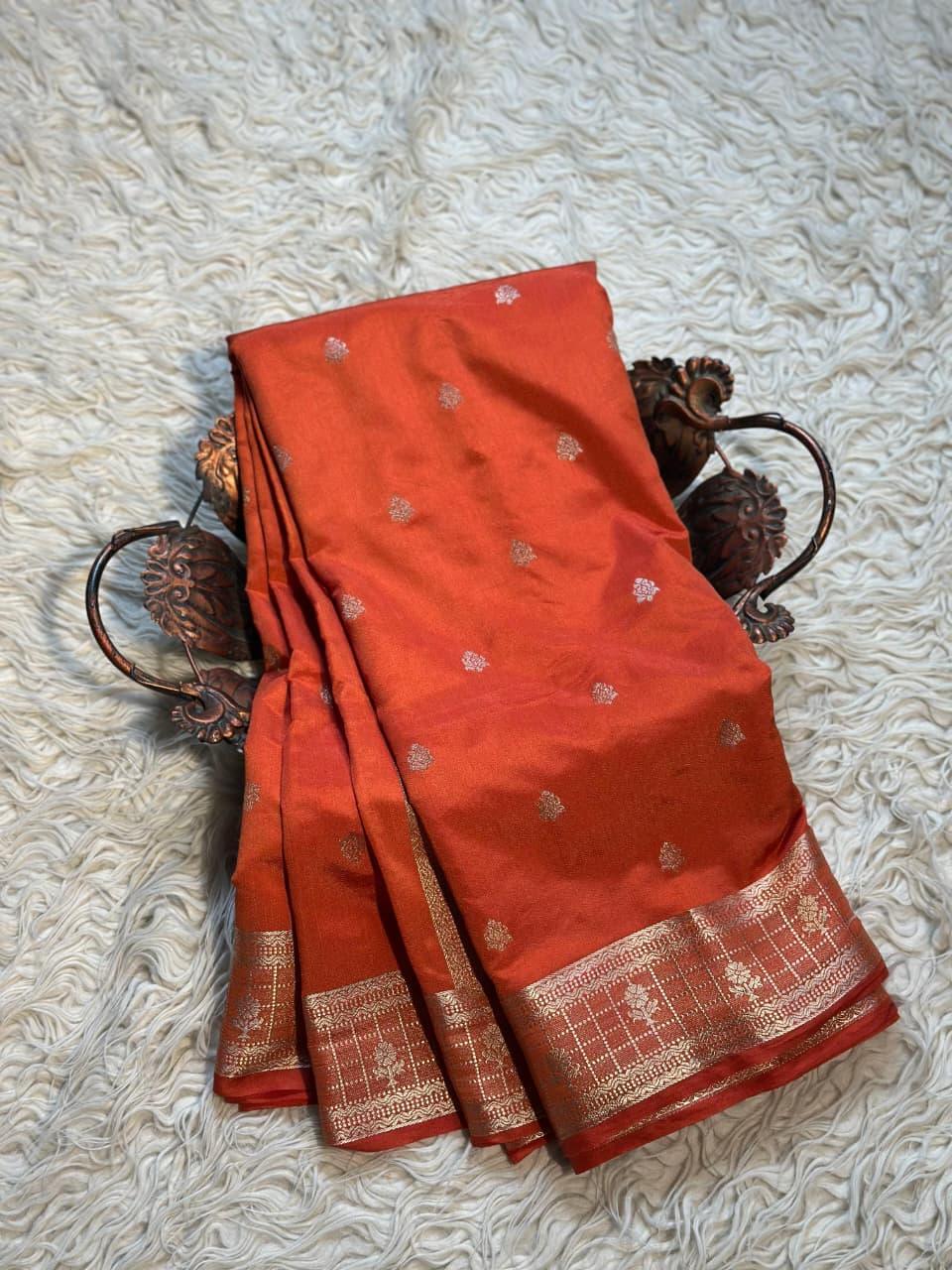 Luxurious Banarasi Silk Saree with Intricate Designs