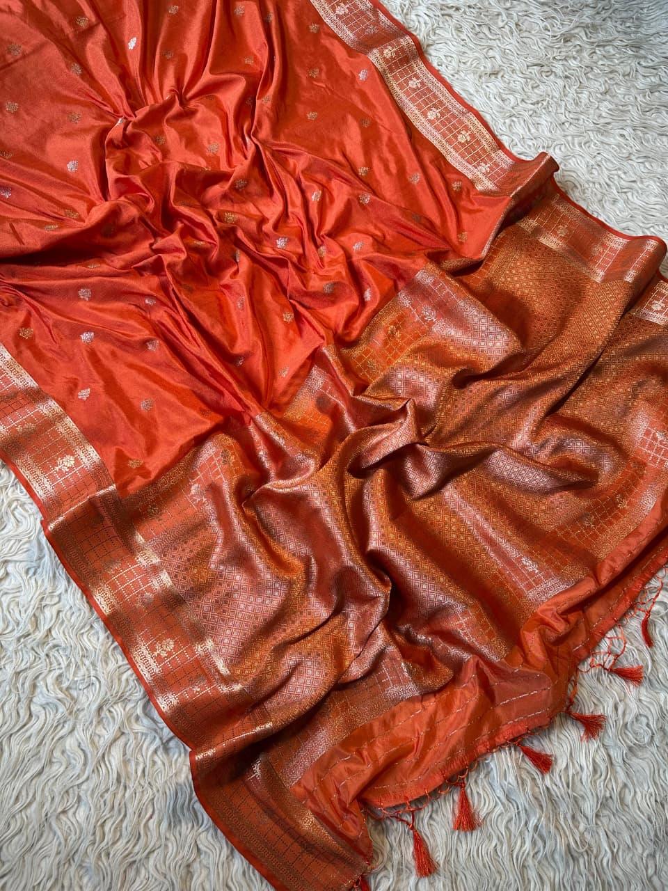 Luxurious Banarasi Silk Saree with Intricate Designs