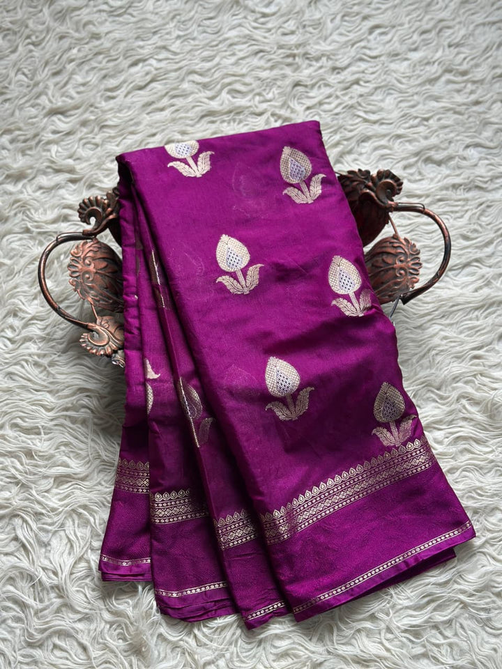 Exquisite Banarasi Semi Raw Mango Silk Saree