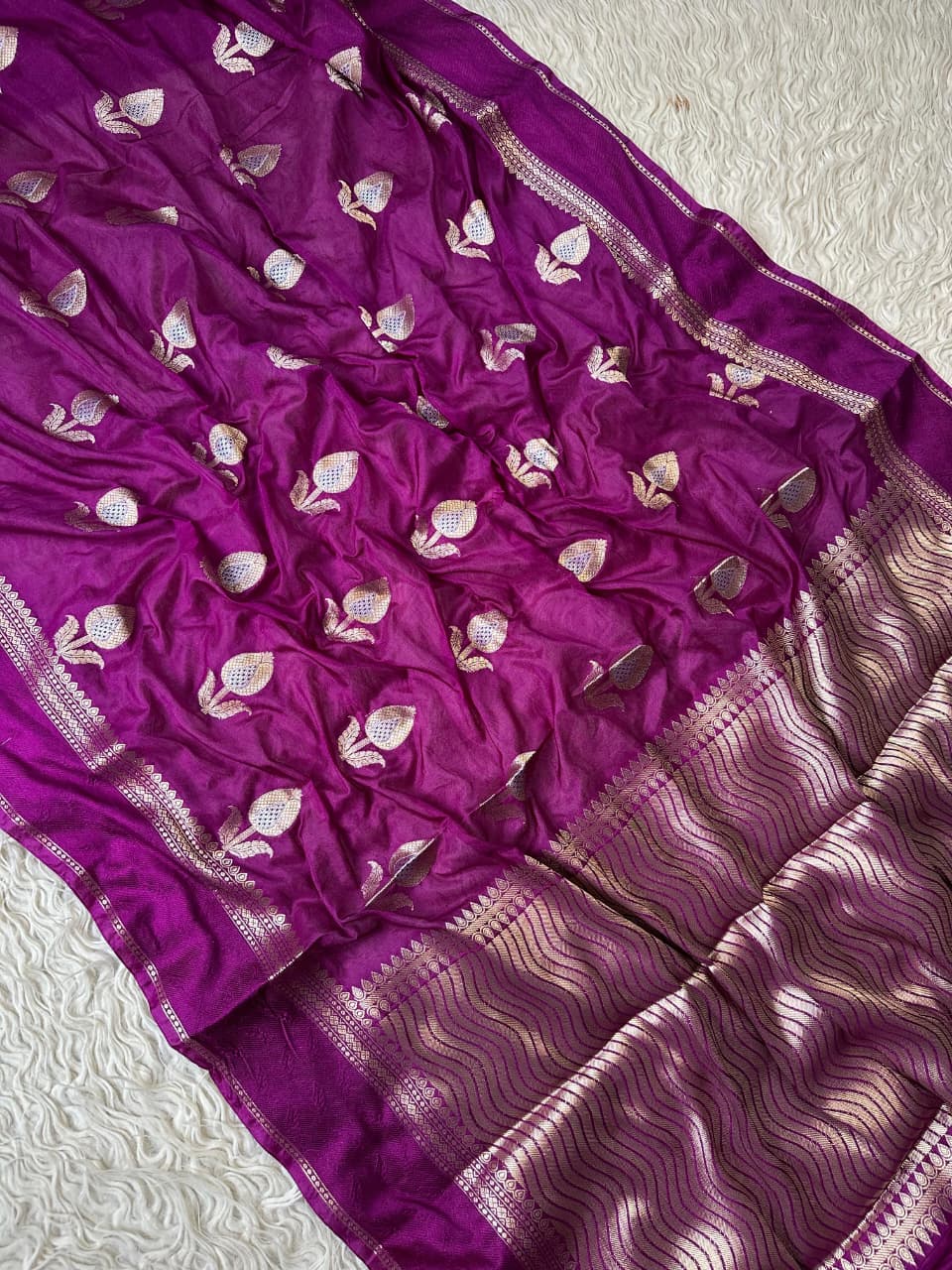 Exquisite Banarasi Semi Raw Mango Silk Saree