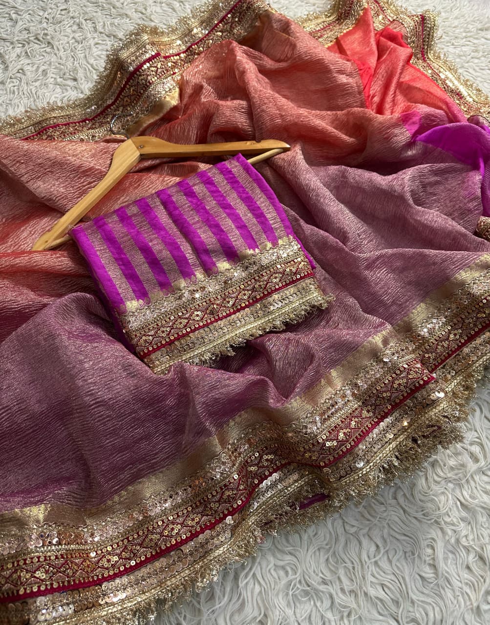 Elegant Banarasi Maharani Tissue Saree for Festive Wear