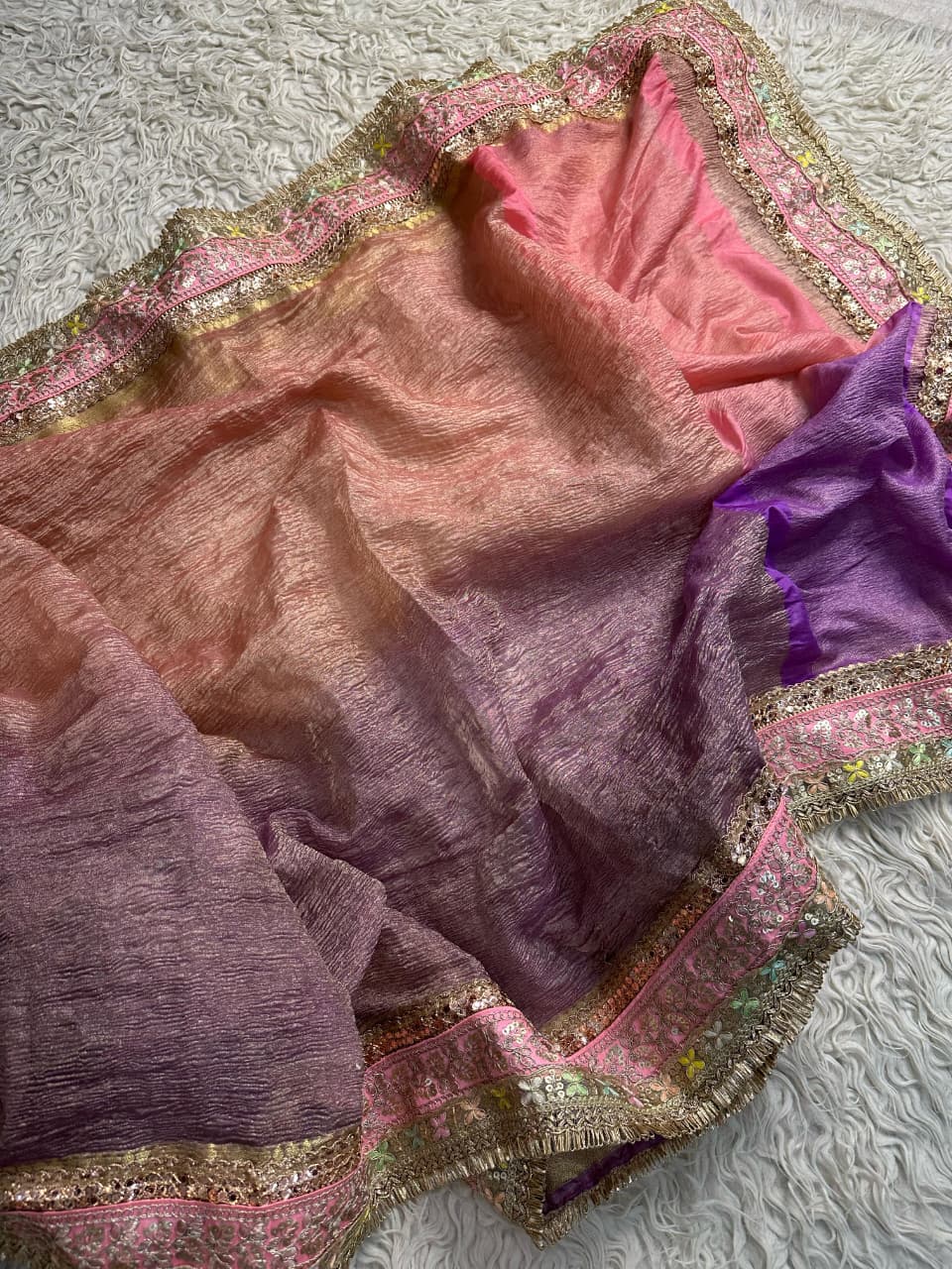 Elegant Banarasi Maharani Tissue Saree for Festive Wear