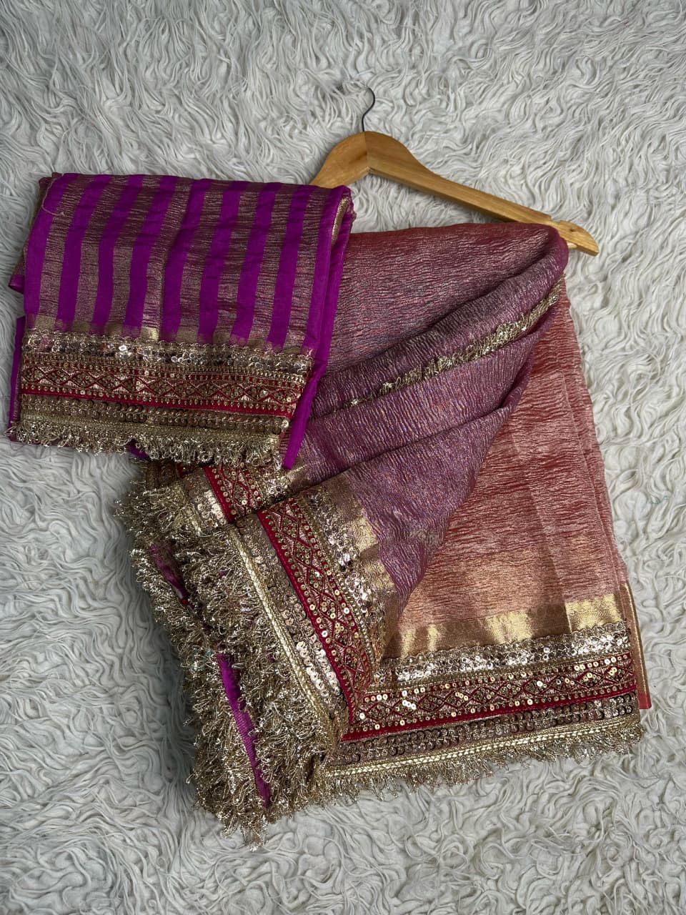 Elegant Banarasi Maharani Tissue Saree for Festive Wear