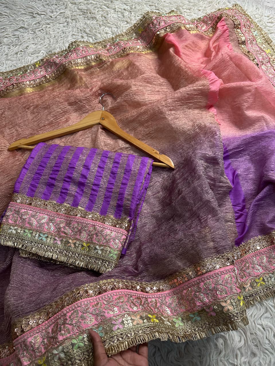 Elegant Banarasi Maharani Tissue Saree for Festive Wear