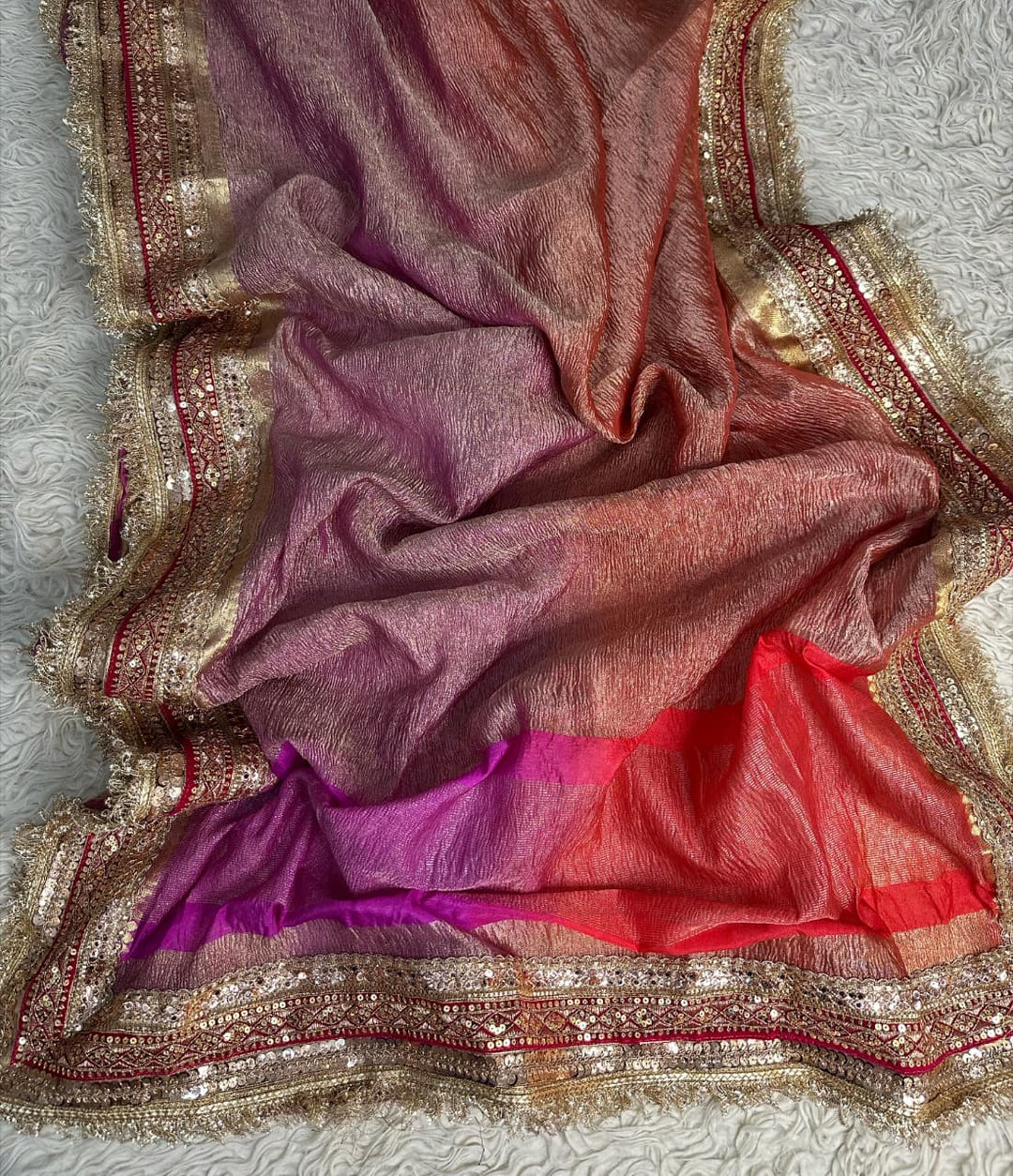Elegant Banarasi Maharani Tissue Saree for Festive Wear