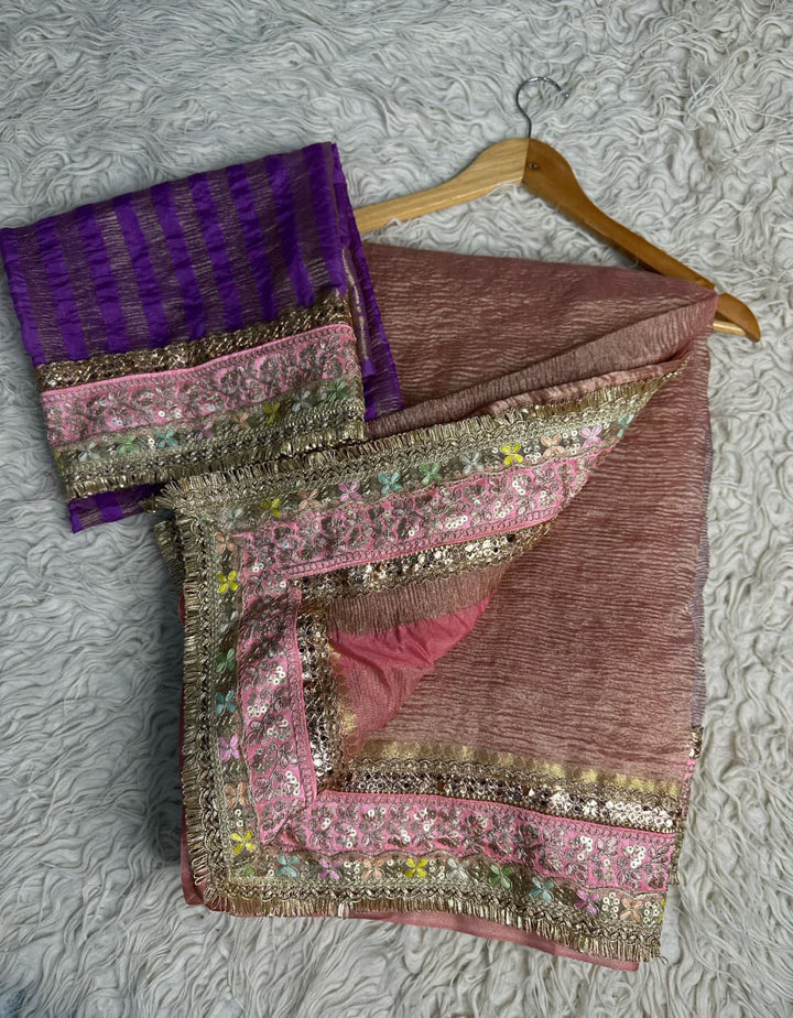 Elegant Banarasi Maharani Tissue Saree for Festive Wear