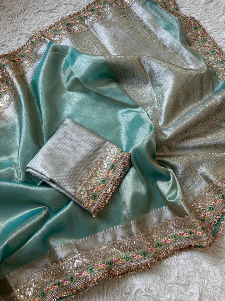Elegant Mughlai Silk Saree for Festive Occasions