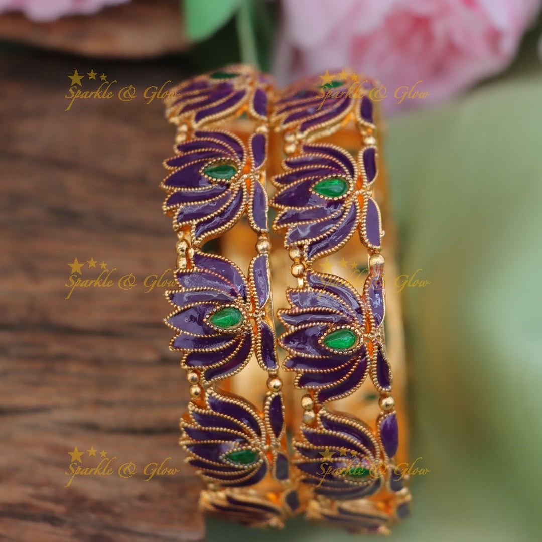 Discover Our Lotus Floral Bangles for Festive Occasions