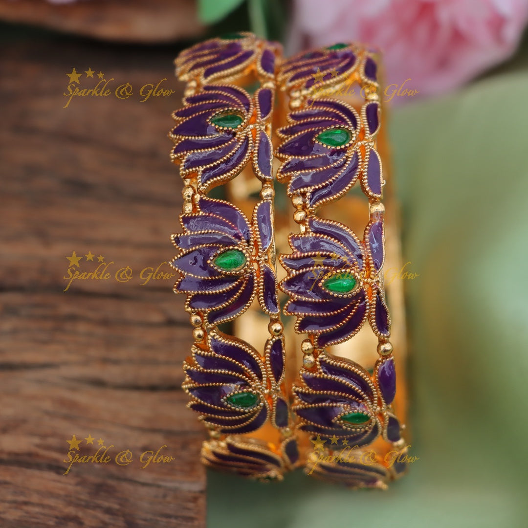 Discover Our Lotus Floral Bangles for Festive Occasions