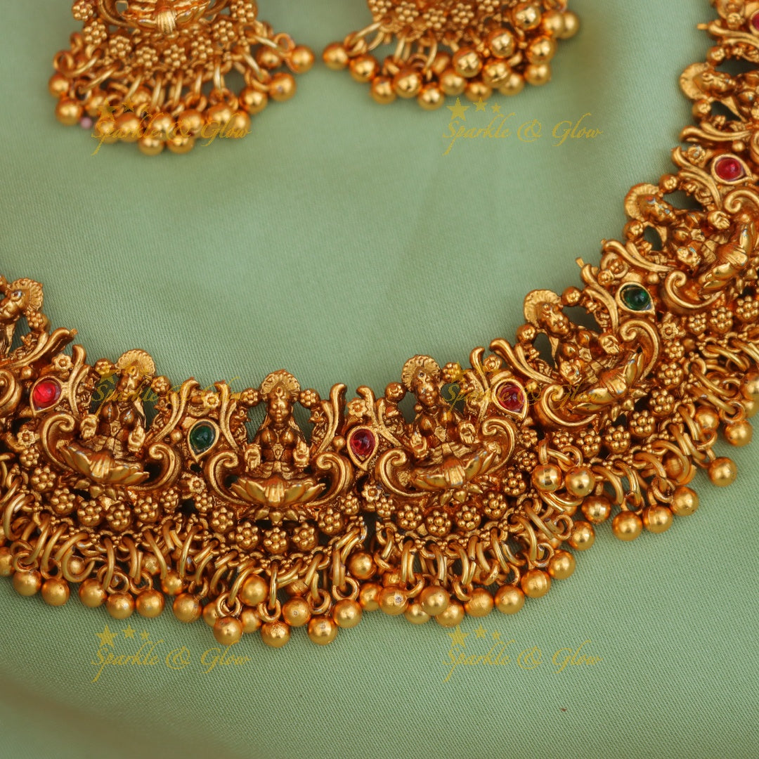 Exquisite Temple Lakshmi Bridal Necklace Collection