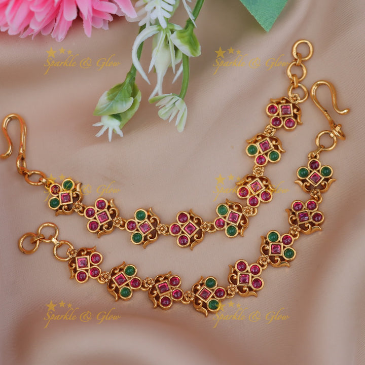 Exquisite Kemp Floral Earchain – Perfect Festive Glamour