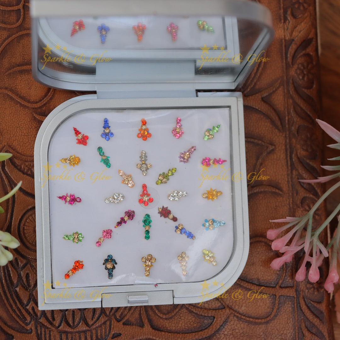 Vibrant Multi-Color Bindi Set for Weddings & Festivities
