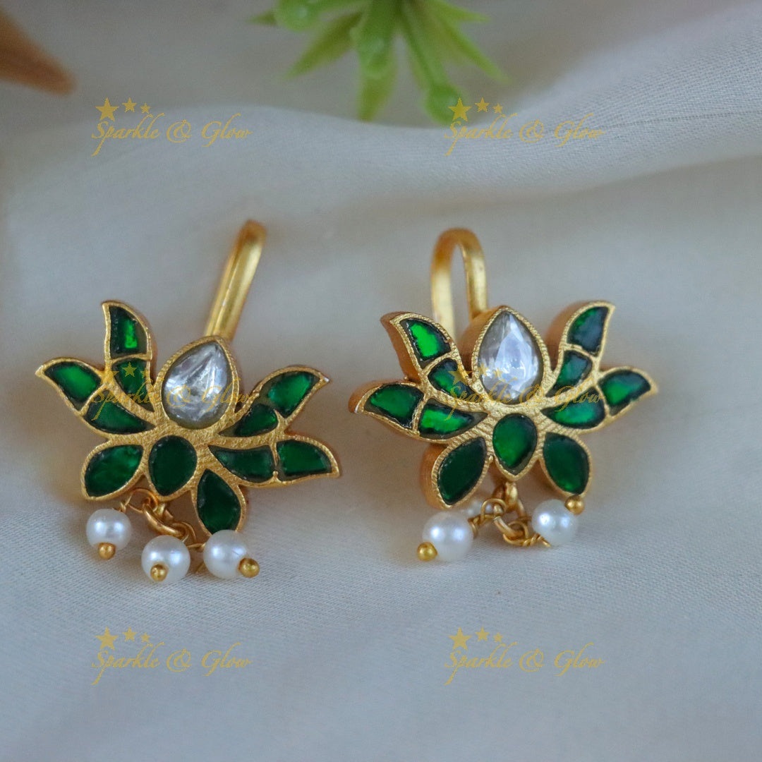 Enchanting Kundan Bugadi Earrings for Festive Elegance