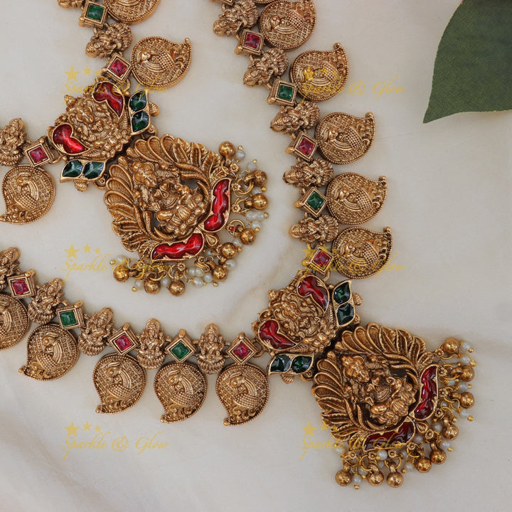 Exquisite Mango Bridal Necklace Set - Ideal for Weddings