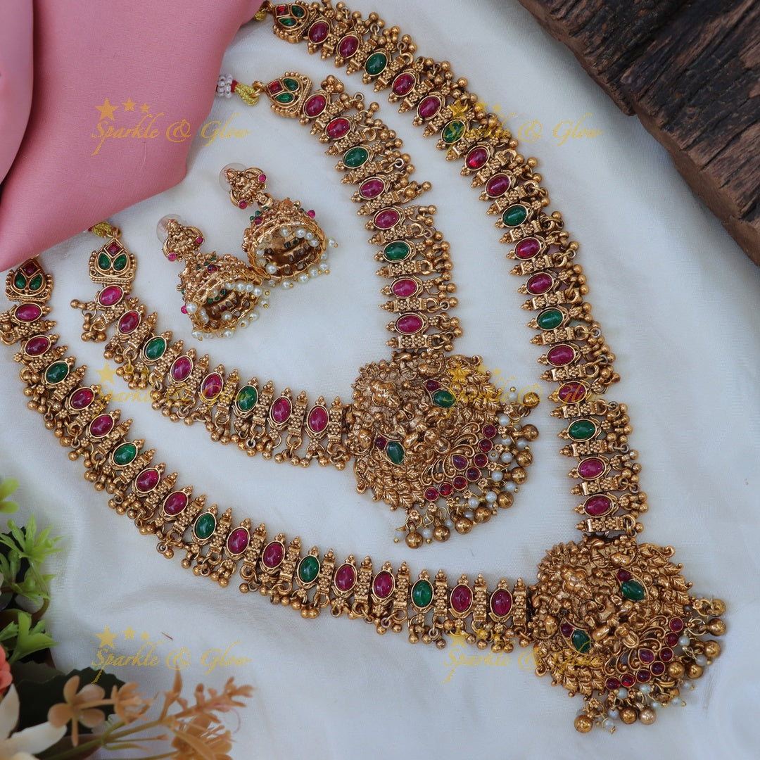 Exquisite Lakshmi Kemp Bridal Necklace Set