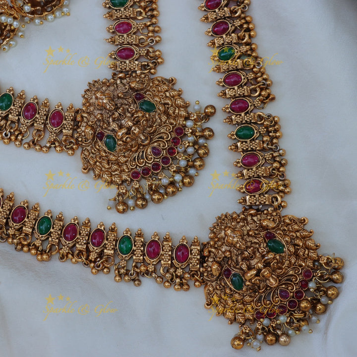 Exquisite Lakshmi Kemp Bridal Necklace Set