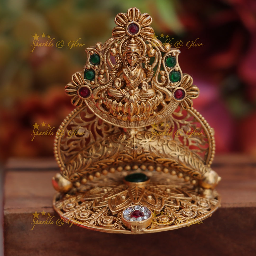 Elegant Lakshmi Agarbatti Holder with Gold Finish