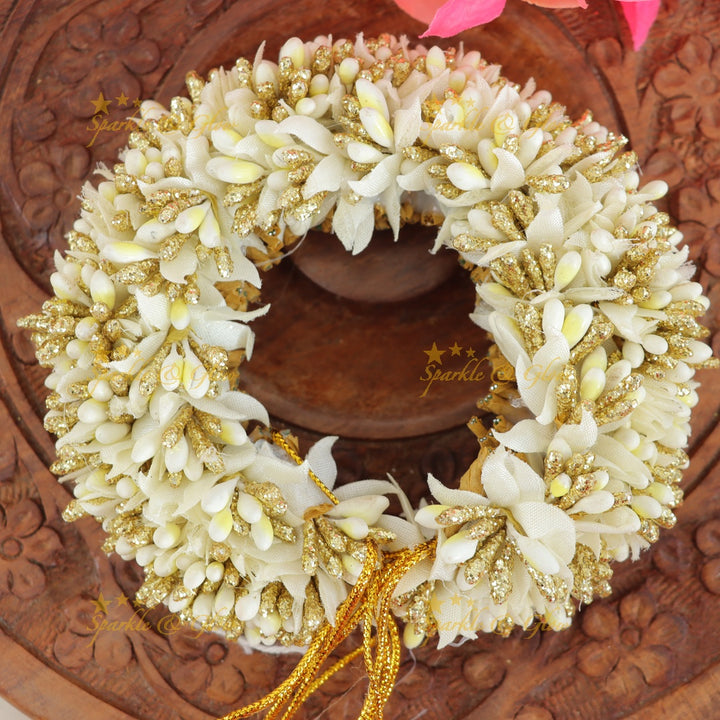 Elegant Floral Gajra - A Festive Must-Have for Hair